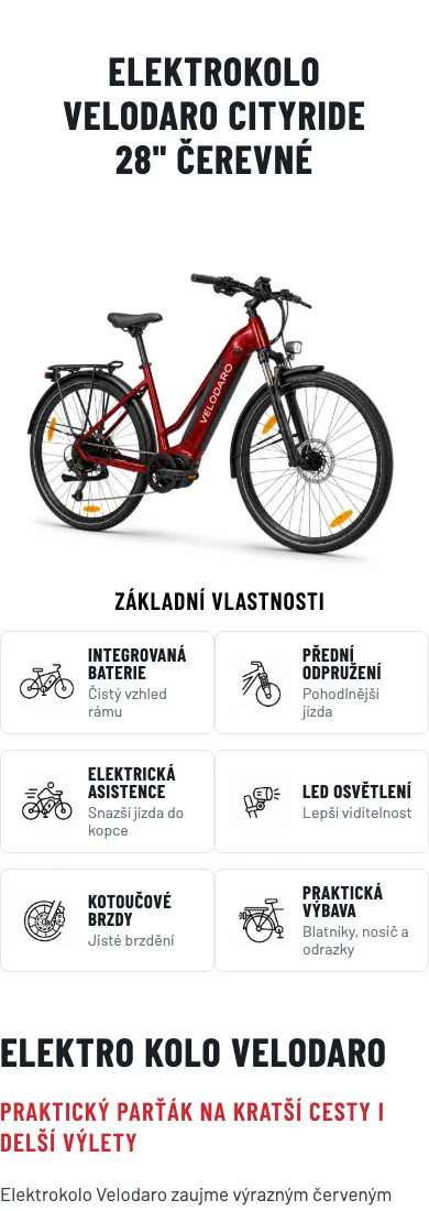 Stejný popisek produktu poskládaný z widgetů Pobo
